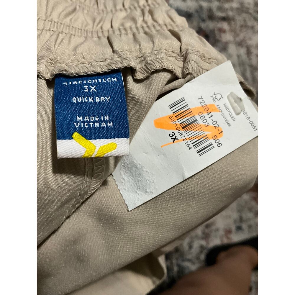 Old Navy StretchTech High-Waist Wide-Leg Split Pants 3X NWT Stone Quick-Dry - Picture 7 of 10
